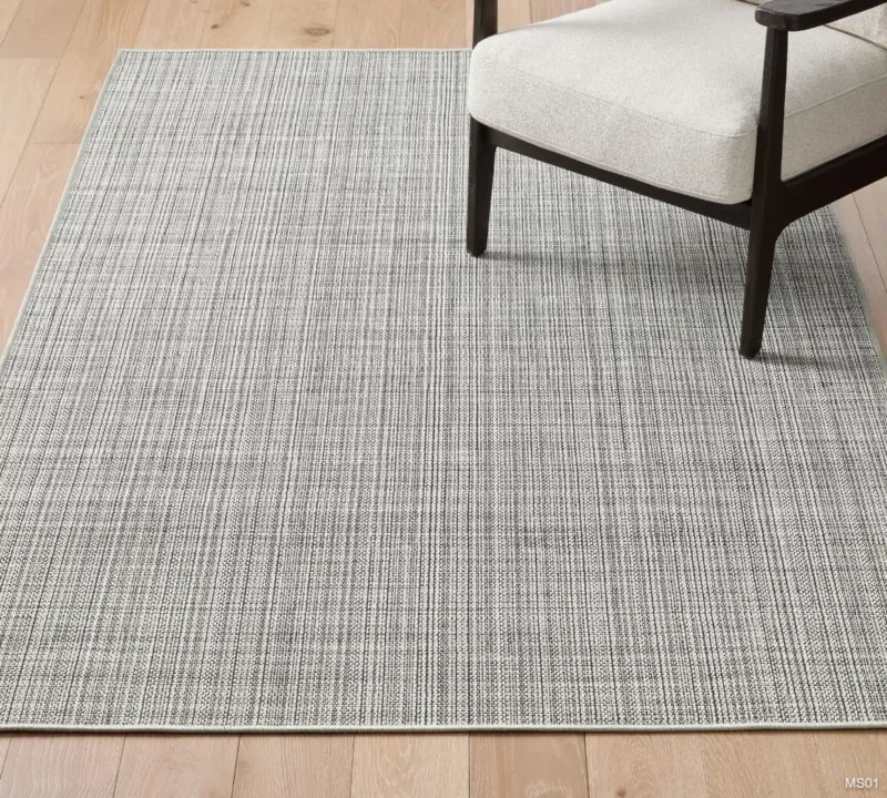 Custom Tweed Synthetic Outdoor Rug