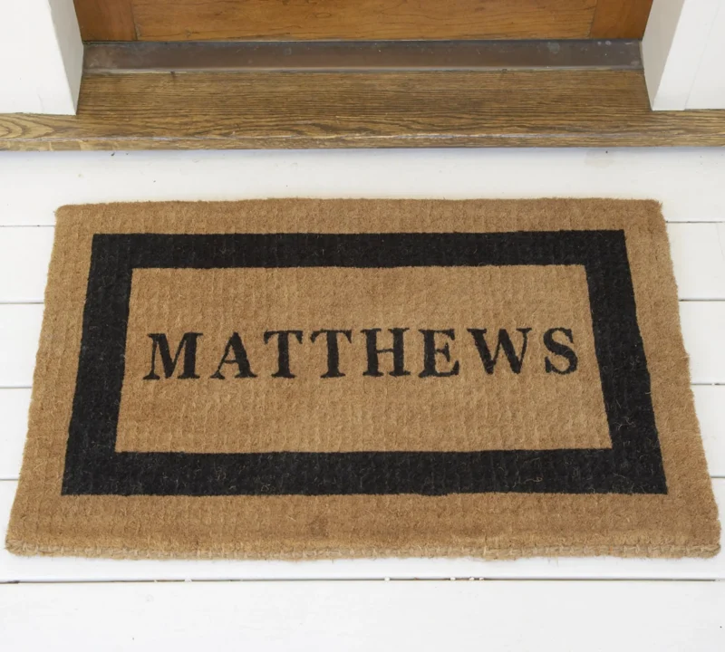 Personalized Framed Doormat