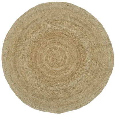 Round Braided Jute Rug