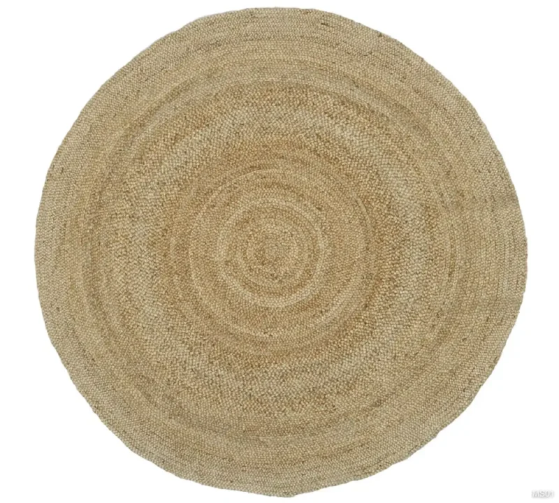 Round Braided Jute Rug